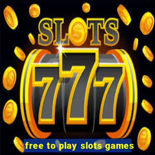 free to play slots games