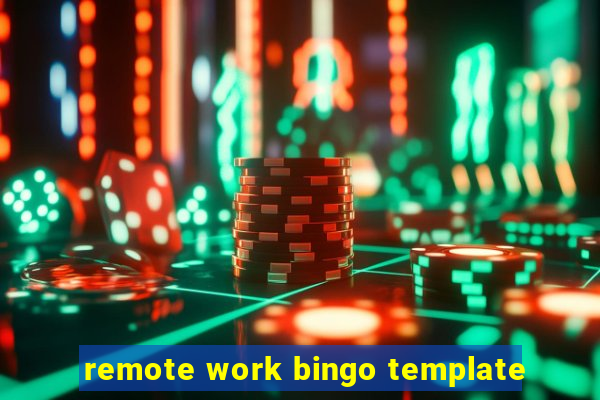 remote work bingo template