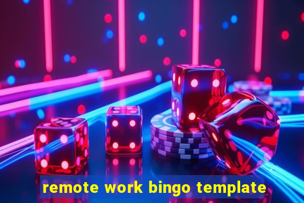 remote work bingo template