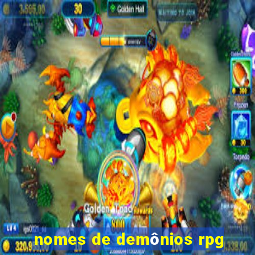 nomes de demônios rpg