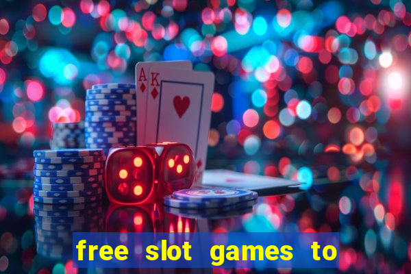 free slot games to win real money