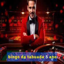 bingo da tabuada 5 ano