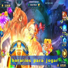 horarios para jogar fortune tiger