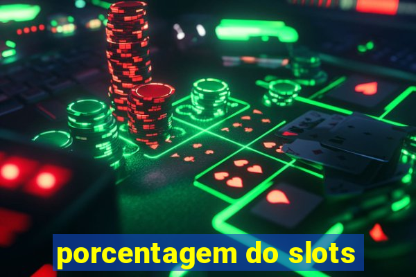 porcentagem do slots