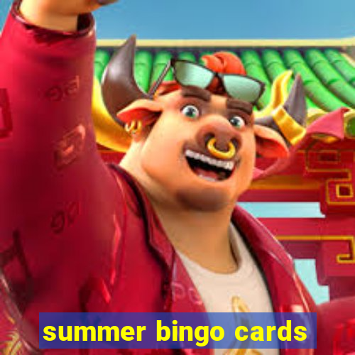 summer bingo cards