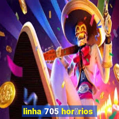 linha 705 hor谩rios