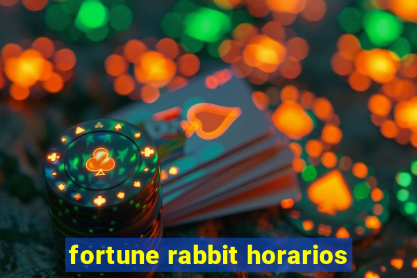 fortune rabbit horarios