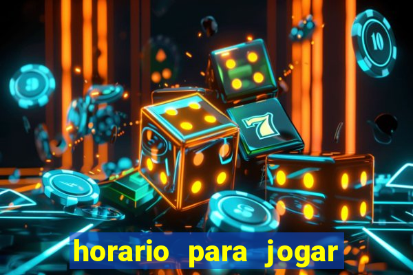 horario para jogar fortune tiger hoje