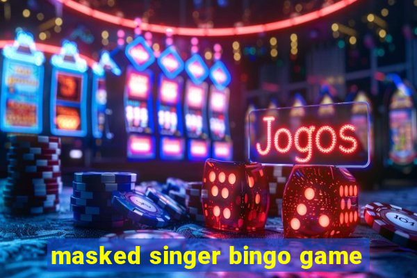 masked singer bingo game