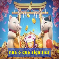 nba o que significa