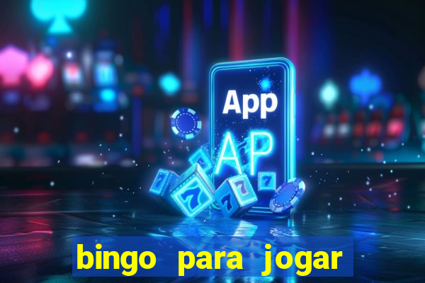 bingo para jogar com os amigos