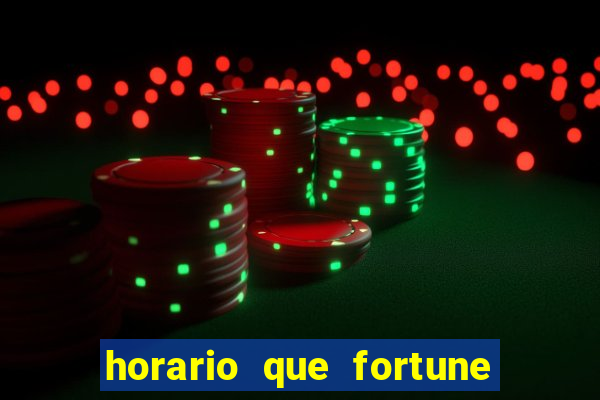 horario que fortune tiger paga