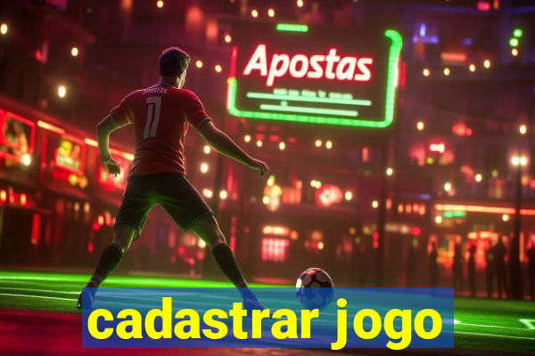 cadastrar jogo