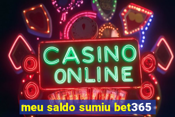 meu saldo sumiu bet365