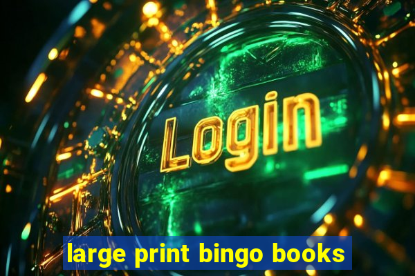 large print bingo books