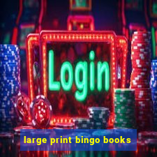 large print bingo books