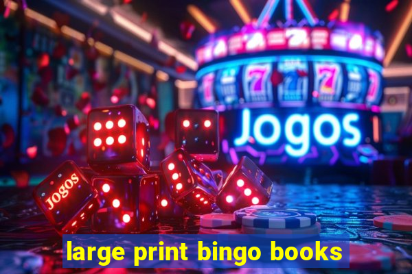 large print bingo books