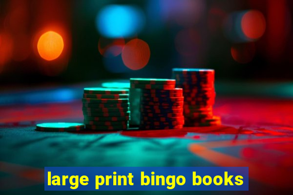 large print bingo books