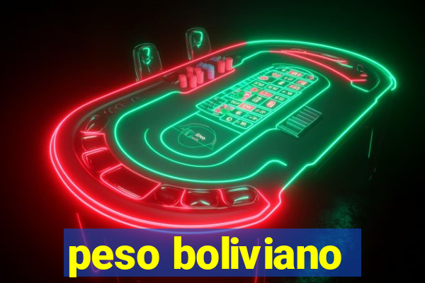 peso boliviano