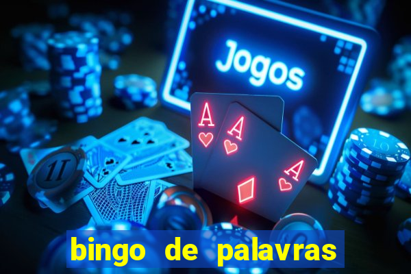 bingo de palavras para imprimir colorido