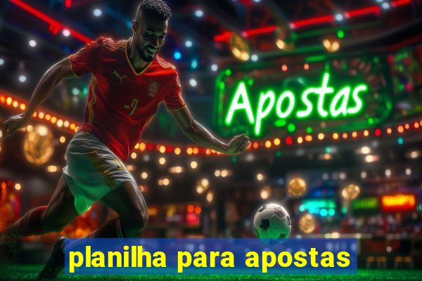 planilha para apostas