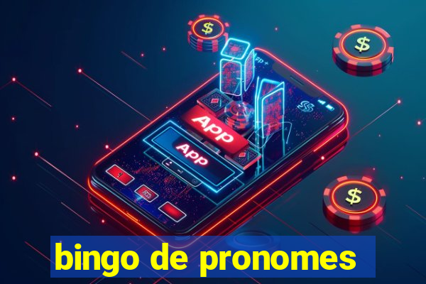 bingo de pronomes