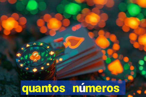 quantos números tem numa cartela de bingo