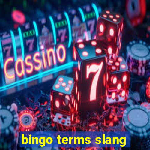 bingo terms slang