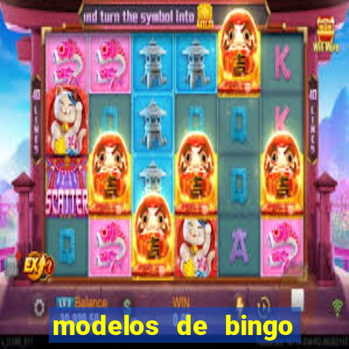 modelos de bingo para imprimir