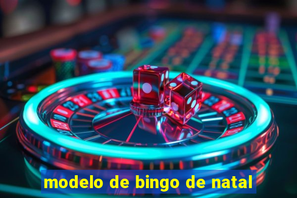 modelo de bingo de natal