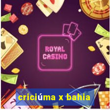 criciúma x bahia