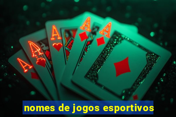 nomes de jogos esportivos