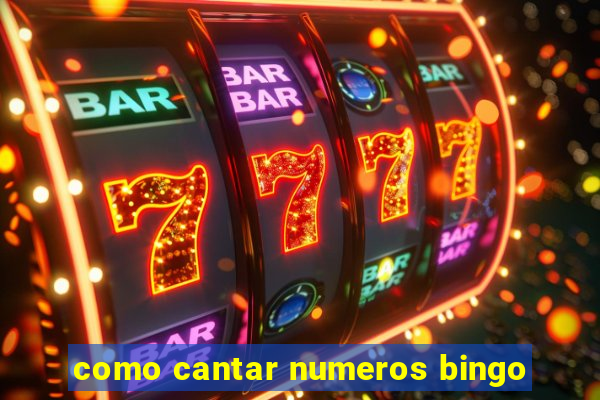 como cantar numeros bingo