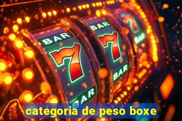 categoria de peso boxe