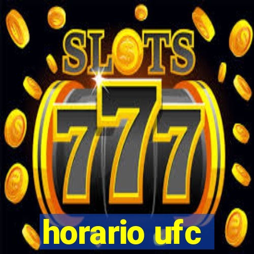 horario ufc