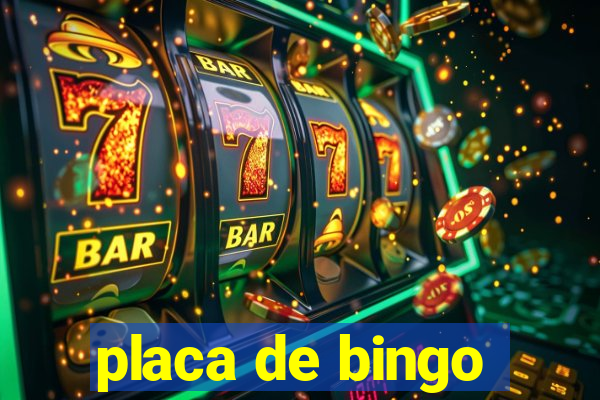 placa de bingo