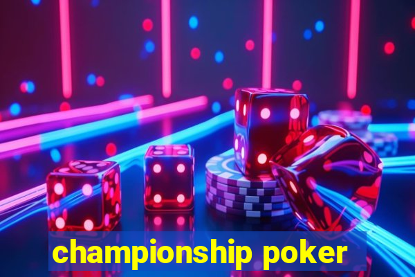 championship poker