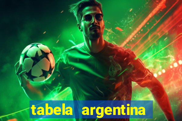 tabela argentina torneo betano