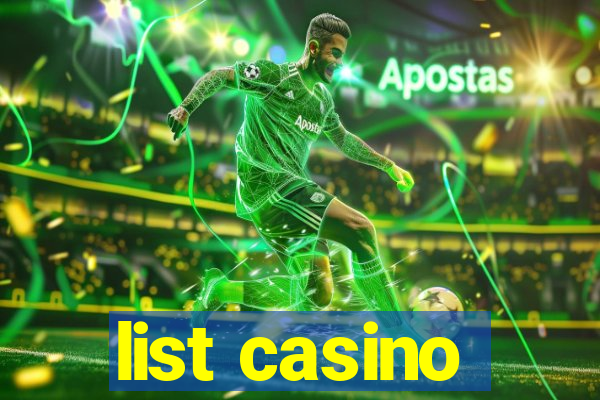 list casino