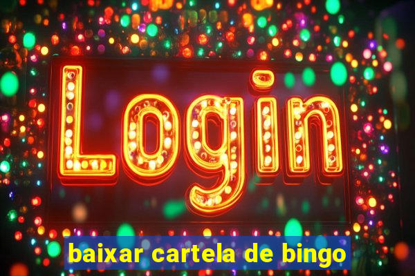 baixar cartela de bingo