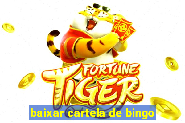 baixar cartela de bingo