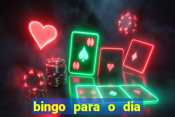 bingo para o dia da mulher