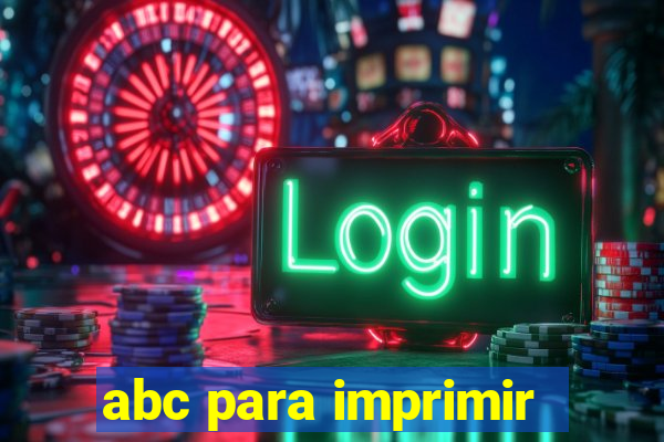 abc para imprimir