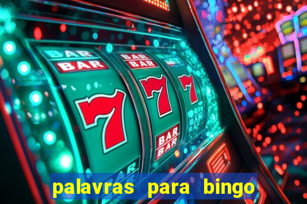 palavras para bingo cha de bebe