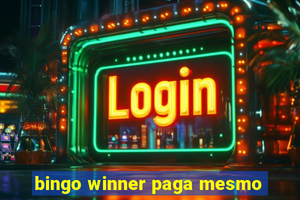 bingo winner paga mesmo