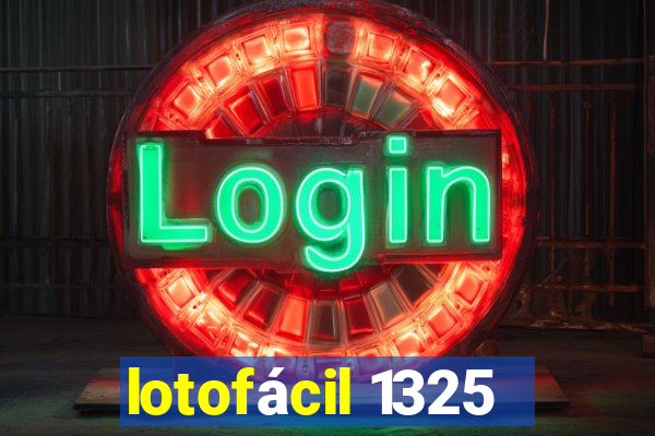 lotofácil 1325