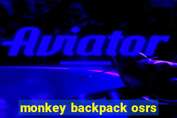 monkey backpack osrs