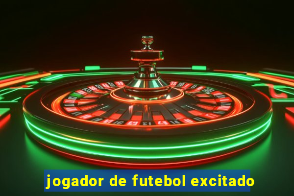 jogador de futebol excitado