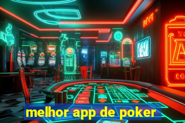 melhor app de poker