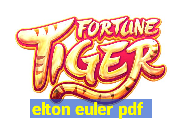 elton euler pdf